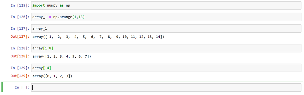 Indexing And Slicing In Numpy | ROBOTIC ELECTRONICS