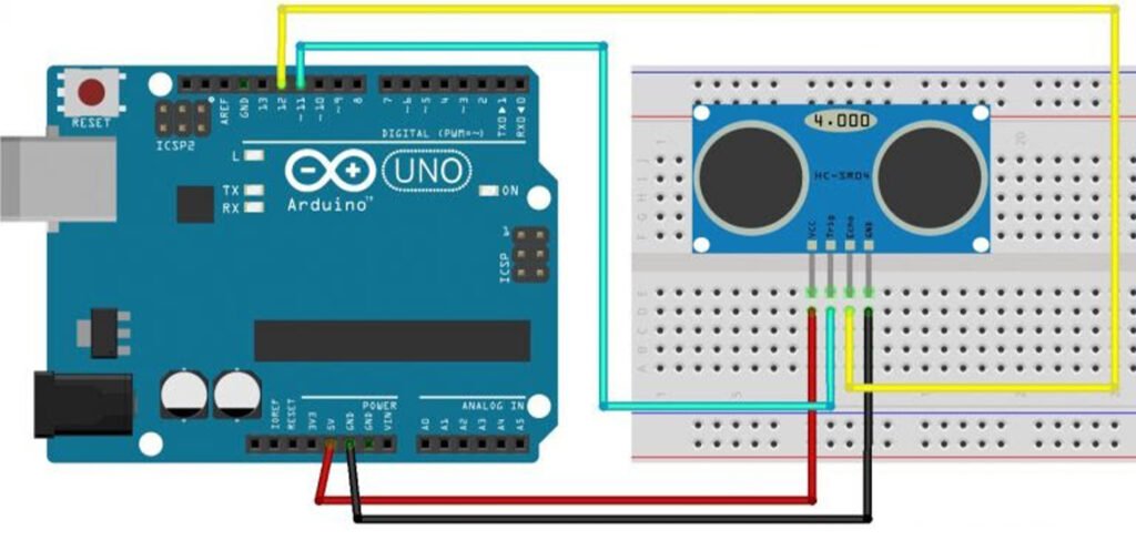 INTERFACING OF ARDUINO UNO WITH ULTRASONIC SENSOR